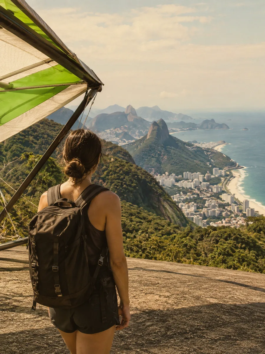 Blick auf die Drachenflugrampe Pedra Bonita